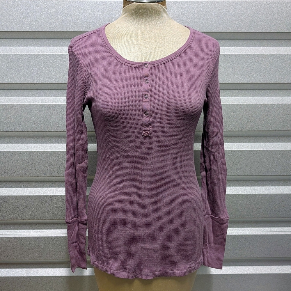 SPLENDID forever thermal henley top M L